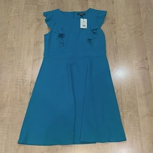 Ruffle Sleeve Cocktail Dress